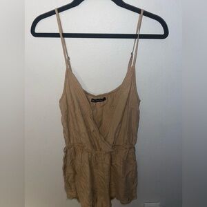 Abercrombie & Fitch‎ tan romper size Small